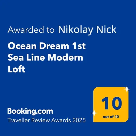 Ocean Dream 1St Sea Line Modern Loft Apartment